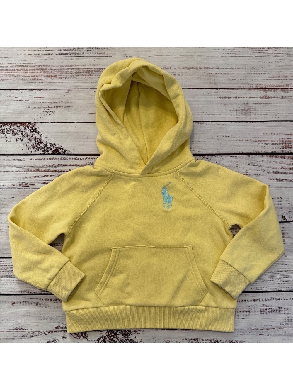 Ralph Lauren Yellow Hoodie Girls size 5